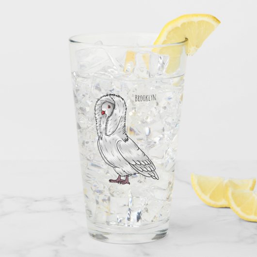 Afbeelding van de cartoon van de Jacobijnduivendui Glas (Achterkant ijs)