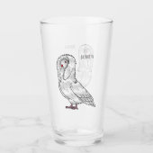 Afbeelding van de cartoon van de Jacobijnduivendui Glas (Voorkant)