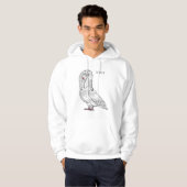 Afbeelding van de cartoon van de Jacobijnduivendui Hoodie (Voorkant volledig)
