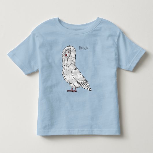 Afbeelding van de cartoon van de Jacobijnduivendui Kinder Shirts (Voorkant)