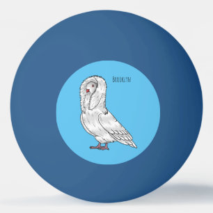 Afbeelding van de cartoon van de Jacobijnduivendui Pingpongbal