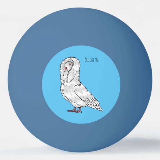 Afbeelding van de cartoon van de Jacobijnduivendui Pingpongbal (Voorkant)