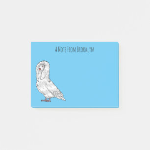 Afbeelding van de cartoon van de Jacobijnduivendui Post-it® Notes