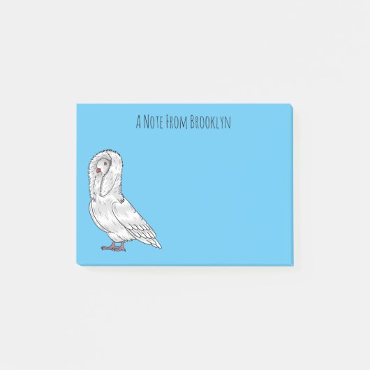 Afbeelding van de cartoon van de Jacobijnduivendui Post-it® Notes (Voorkant)