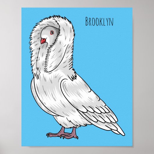 Afbeelding van de cartoon van de Jacobijnduivendui Poster (Voorkant)