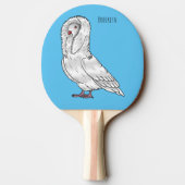Afbeelding van de cartoon van de Jacobijnduivendui Tafeltennisbatje (Achterkant)
