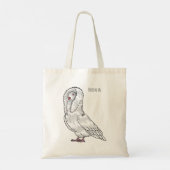 Afbeelding van de cartoon van de Jacobijnduivendui Tote Bag (Achterkant)