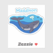 Afbeelding van de cartoon van de kattenmoeder en d sticker (Vel)