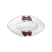 Afbeelding van de cartoon van de koe van het land american football (Voorkant)