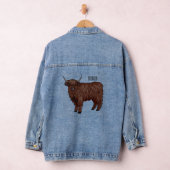 Afbeelding van de cartoon van de koe van het land denim jacket (Hangar)
