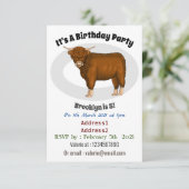 Afbeelding van de cartoon van de koe van het land kaart (Staand voorkant)