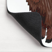 Afbeelding van de cartoon van de koe van het land muismat (Hoek)