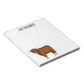 Afbeelding van de cartoon van de koe van het land notitieblok (Schuin)