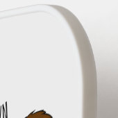 Afbeelding van de cartoon van de koe van het land pickleball paddle (Links Detail)