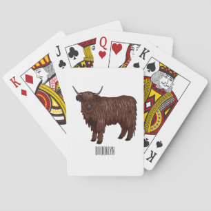 Afbeelding van de cartoon van de koe van het land pokerkaarten