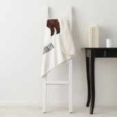 Afbeelding van de cartoon van de koe van het land sherpa deken (In situ)