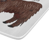 Afbeelding van de cartoon van de koe van het land snijplank (Hoek)