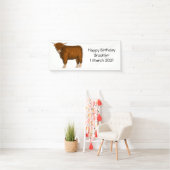 Afbeelding van de cartoon van de koe van het land spandoek (Insitu)