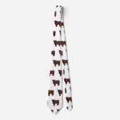 Afbeelding van de cartoon van de koe van het land stropdas (Voorkant)