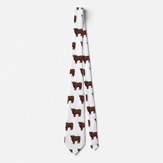 Afbeelding van de cartoon van de koe van het land stropdas (Voorkant)