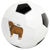 Afbeelding van de cartoon van de koe van het land voetbal (Drie kwart)