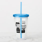 Afbeelding van de cartoon van de levensmiddelenver acryl drinkbeker (Voorkant)