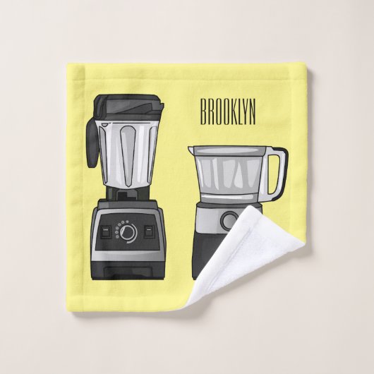 Afbeelding van de cartoon van de levensmiddelenver bad handdoek (Wasdoekje)