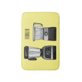 Afbeelding van de cartoon van de levensmiddelenver badmat (Voorkant Verticaal)