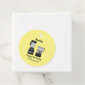 Afbeelding van de cartoon van de levensmiddelenver bedankjes labels (In situ)