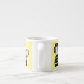 Afbeelding van de cartoon van de levensmiddelenver espresso kop (Achterkant)