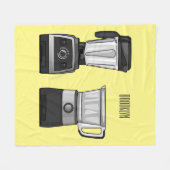 Afbeelding van de cartoon van de levensmiddelenver fleece deken (Voorkant (Horizontaal))