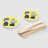 Afbeelding van de cartoon van de levensmiddelenver handwaaier (Niet-gemonteerd)