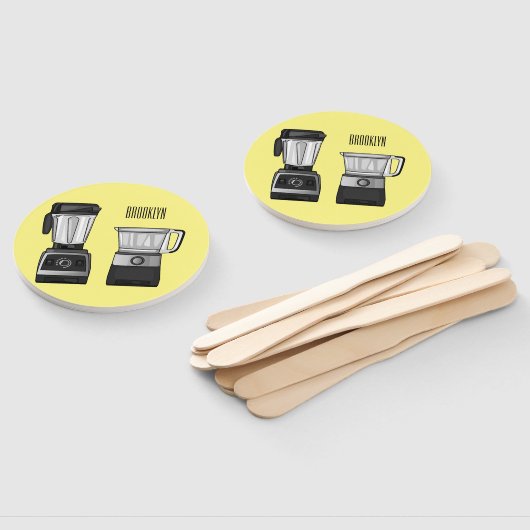 Afbeelding van de cartoon van de levensmiddelenver handwaaier (Niet-gemonteerd)