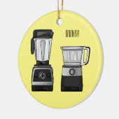 Afbeelding van de cartoon van de levensmiddelenver keramisch ornament (Links)