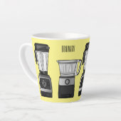 Afbeelding van de cartoon van de levensmiddelenver latte mok (Linkerhoek)