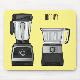 Afbeelding van de cartoon van de levensmiddelenver muismat