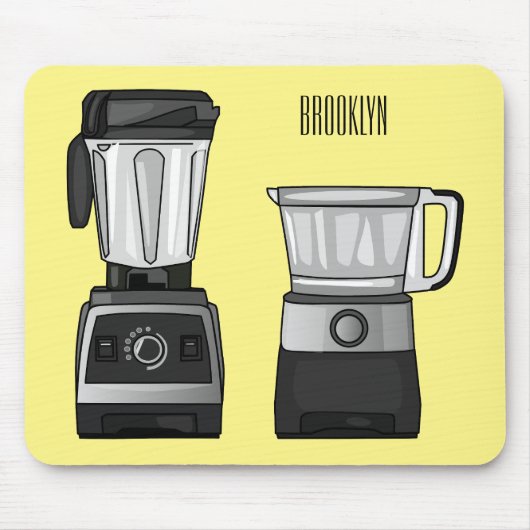 Afbeelding van de cartoon van de levensmiddelenver muismat (Voorkant)