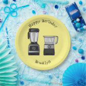 Afbeelding van de cartoon van de levensmiddelenver papieren bordje (Feest)