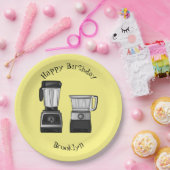 Afbeelding van de cartoon van de levensmiddelenver papieren bordje (Feest)