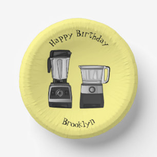 Afbeelding van de cartoon van de levensmiddelenver papieren kommen