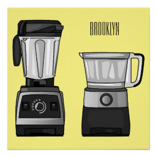 Afbeelding van de cartoon van de levensmiddelenver perfect poster