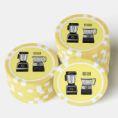 Afbeelding van de cartoon van de levensmiddelenver poker chips (Opstapeling)