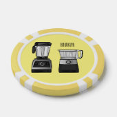 Afbeelding van de cartoon van de levensmiddelenver poker chips (Enkel)