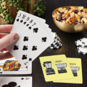 Afbeelding van de cartoon van de levensmiddelenver pokerkaarten (Insitu)