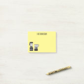 Afbeelding van de cartoon van de levensmiddelenver post-it® notes (Op bureau)