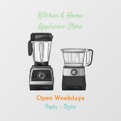 Afbeelding van de cartoon van de levensmiddelenver raamsticker (Vel)