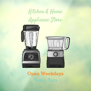 Afbeelding van de cartoon van de levensmiddelenver raamsticker