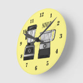 Afbeelding van de cartoon van de levensmiddelenver ronde klok (Hoek)