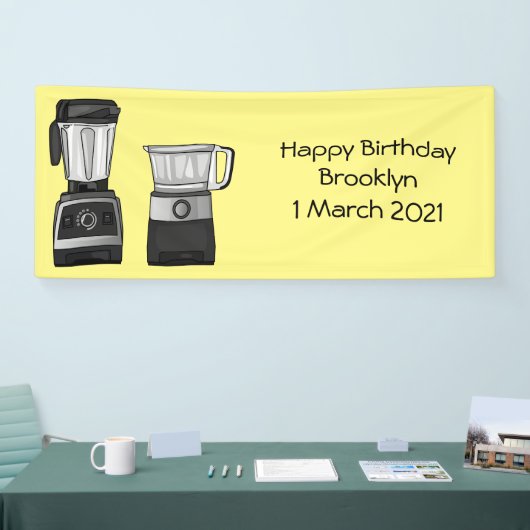 Afbeelding van de cartoon van de levensmiddelenver spandoek (Beurs)