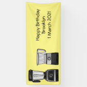 Afbeelding van de cartoon van de levensmiddelenver spandoek (Verticaal)